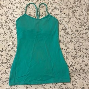 Power Y mint green lulu top size 4
